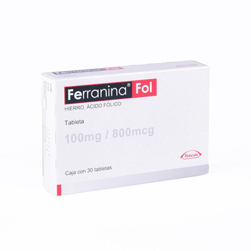 Ferranina Fol 800 Mcg/100 Mg 30 Tableta(s) image number null