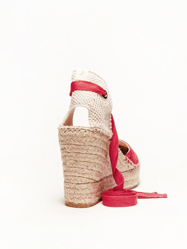 Alpargata de Cu&ntilde;a Alta Romero Rojo image number null