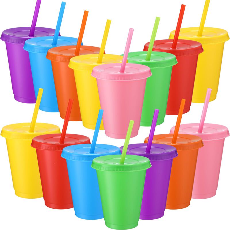 Juego De 15 Vasos De Pl&aacute;stico Reutilizable Sier... image number null