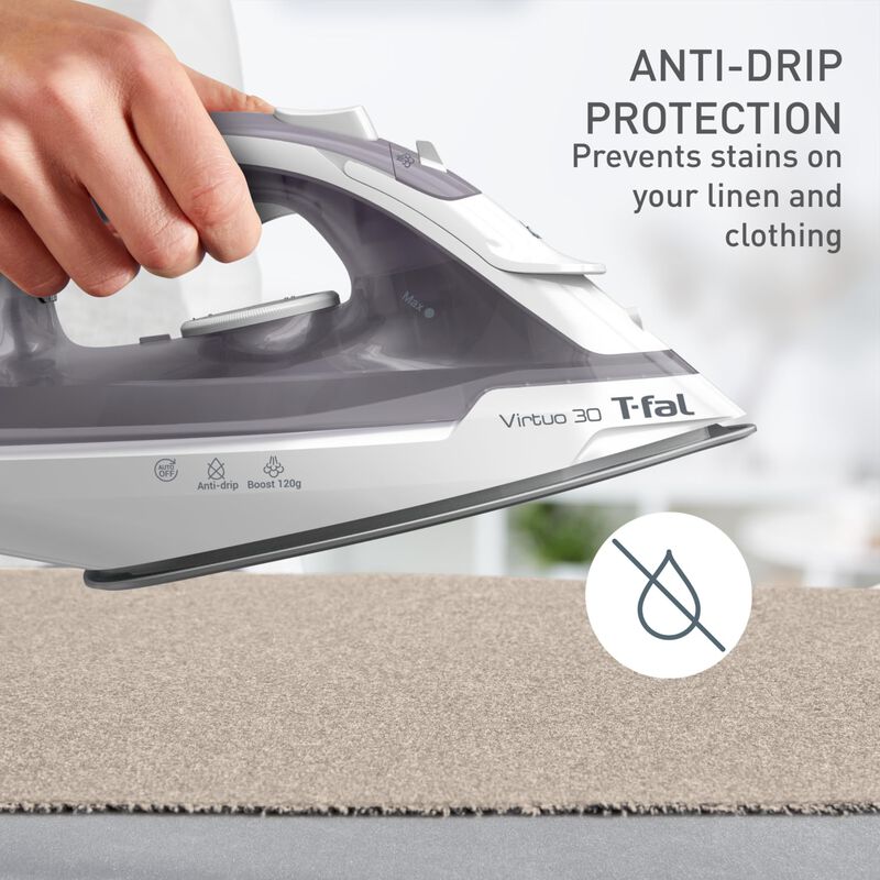Plancha De Vapor T-fal Virtuo 30, 1500 W, Suela... image number null