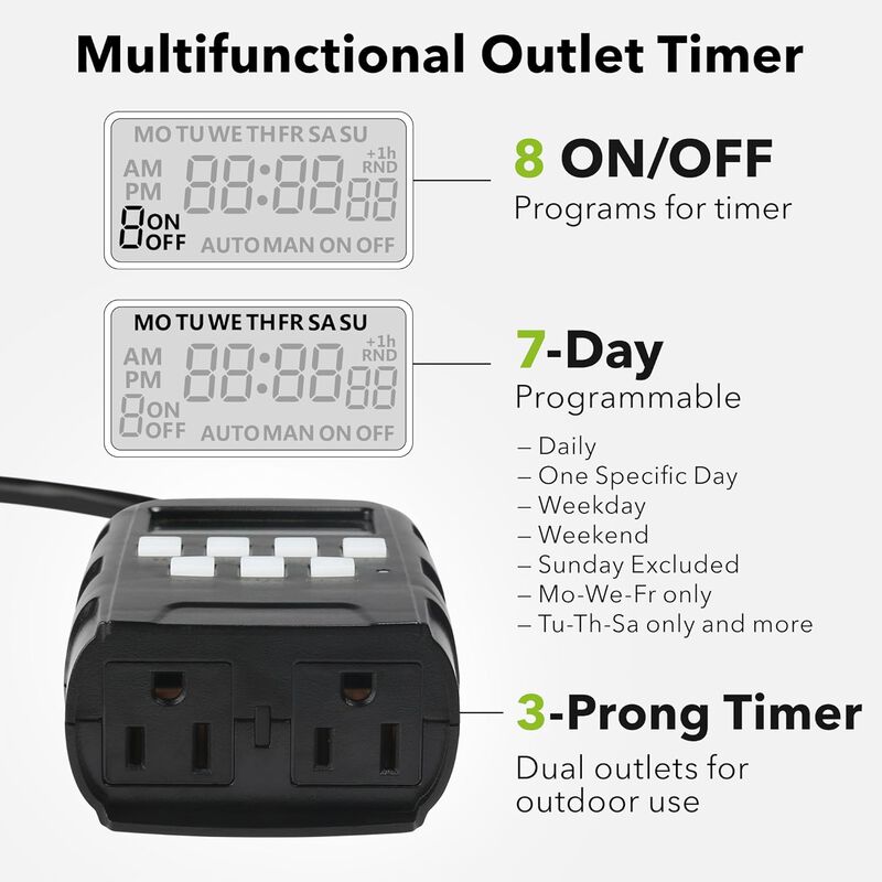 Temporizador Digital Programable Para Exteriore... image number null