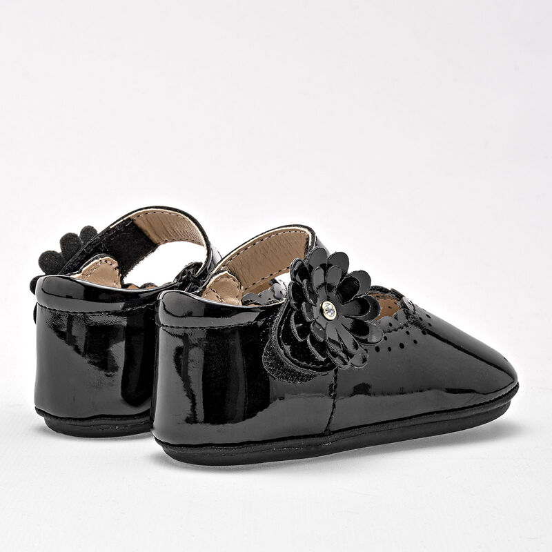 Ensueño Zapatitos para bebé niña negro charol image number null