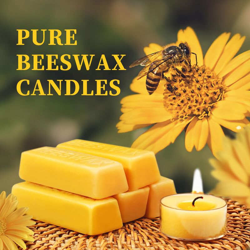 Velas De Cera De Abeja Capaniel, 36 Paquetes, 4... image number null