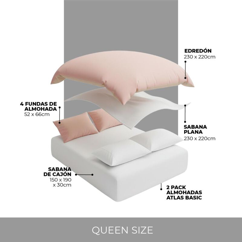 Set de Cama completo Bed in Box Reversible  Bic... image number null
