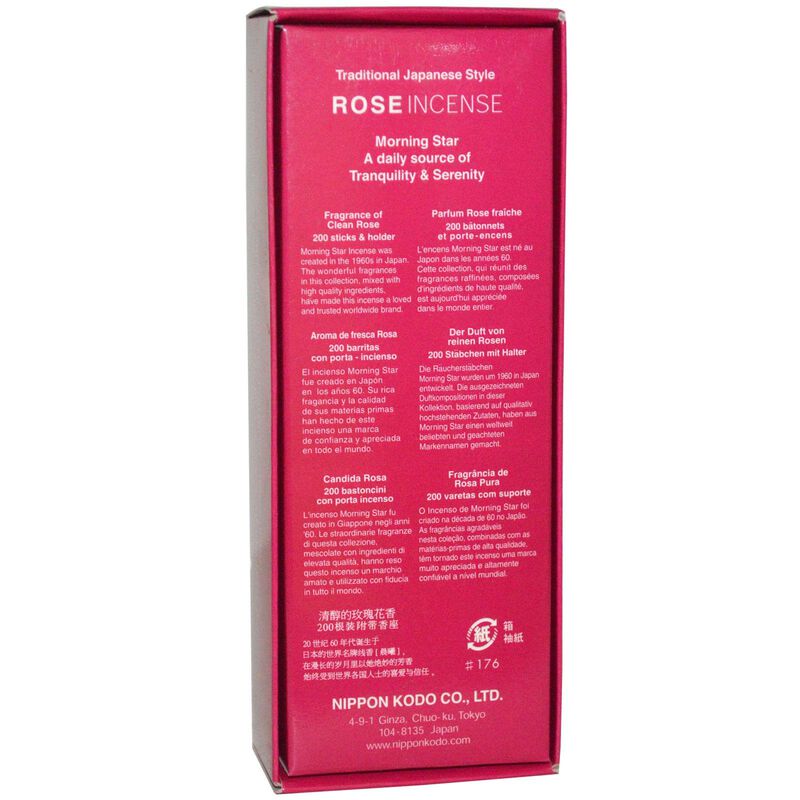 Incienso Nippon Kodo Morning Star Rose, 200 Var... image number null