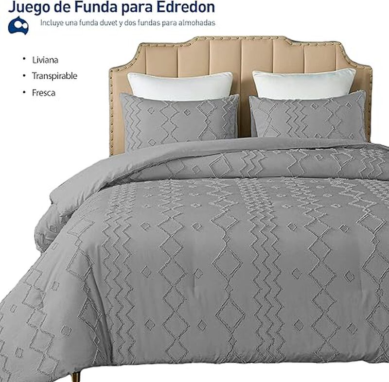 Juego de Funda Duvet para Edredon King Size. L&iacute;... image number null