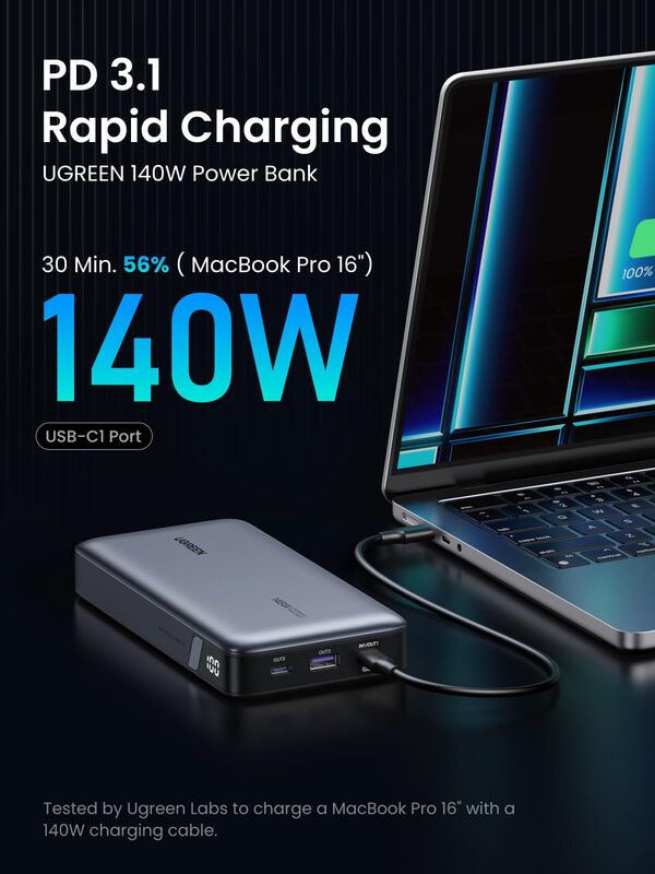 Cargador Port&aacute;til Power Bank Ugreen De 25.000 M... image number null