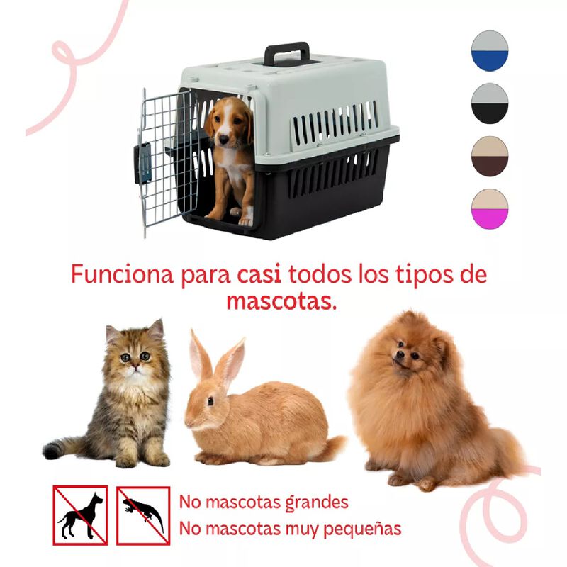 Jaula Transportadora Perro Gato Mascota Viaje 3... image number null