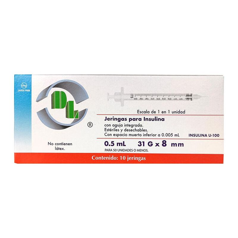 Jeringa Deschable Para Insulina Dl 0.5ml 31g X ... image number null
