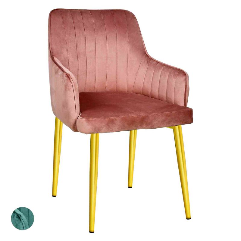 Set 2 Sillas Sillones Comedor Modernos Terciope... image number null