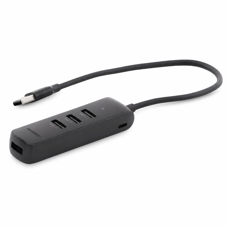 Hub Usb-a 3.0 4 En 1 5gbps Usb-c Led Cable 25cm... image number null