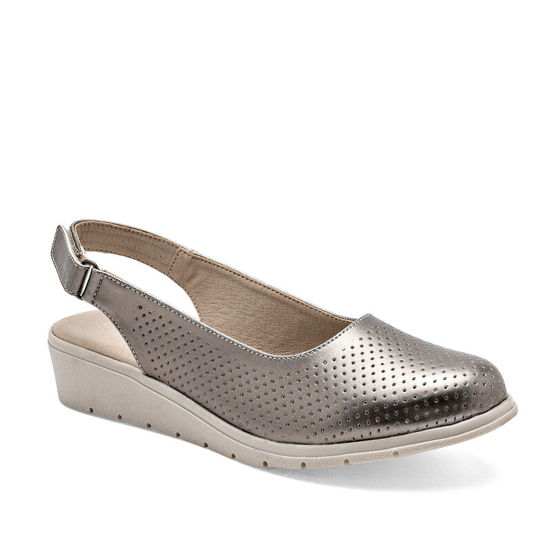 Gilardi Zapato de horma c&oacute;moda para mujer gris image number null
