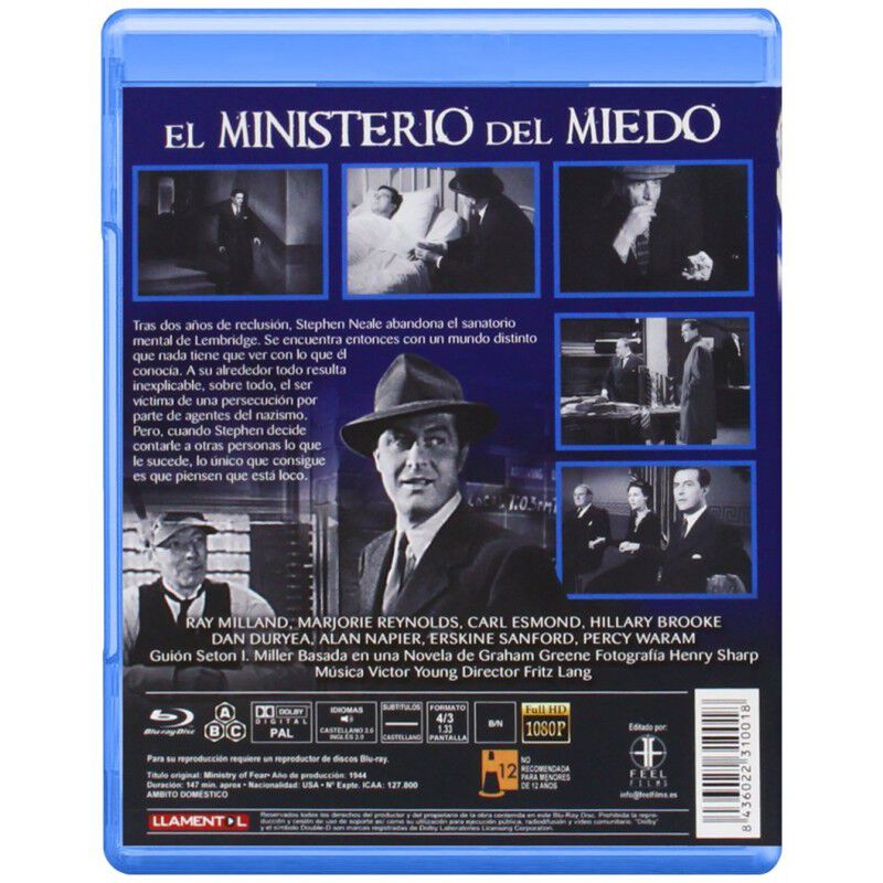 El Ministerio Del Miedo (blu-ray) image number null