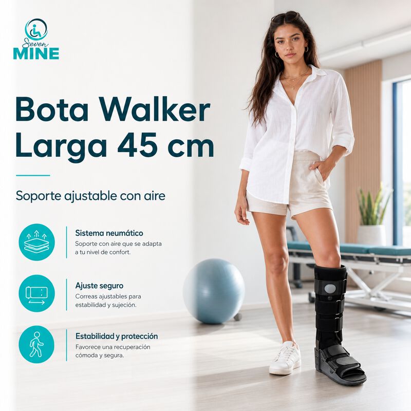 Bota Walker Larga 45cm | Neum&aacute;tica Con Aire Bw-... image number null
