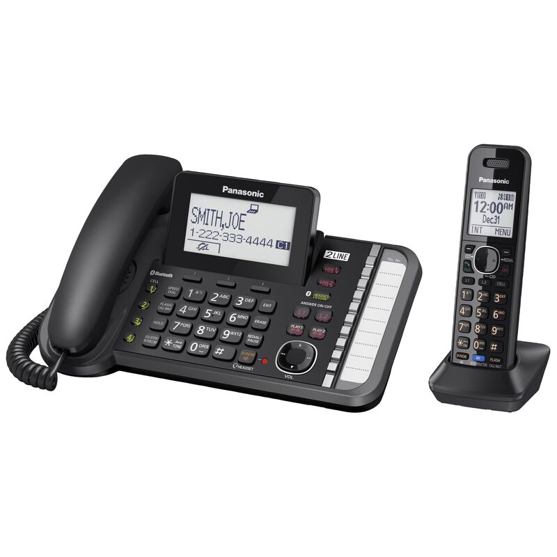 Sistema Telef&oacute;nico Panasonic Kx-tg9581b De 2 L&iacute;... image number null