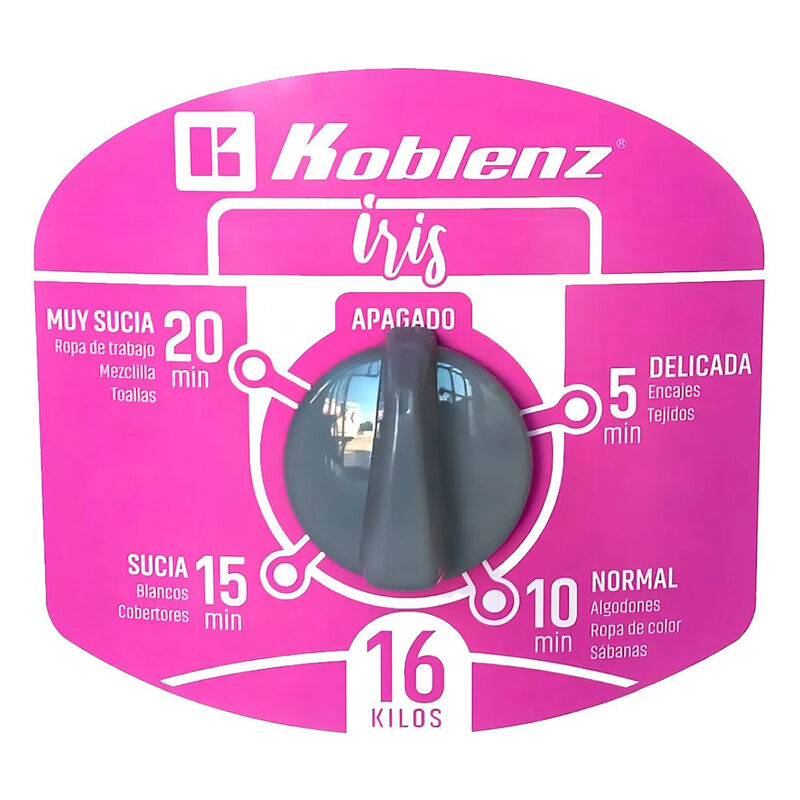 Lavadora Redonda Koblenz 16Kg LRK-16I IRIS 3 as... image number null