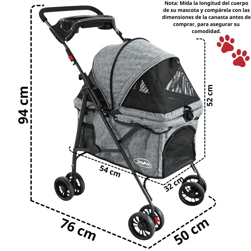 Carriola para Mascotas Cochecito para Perros y ... image number null