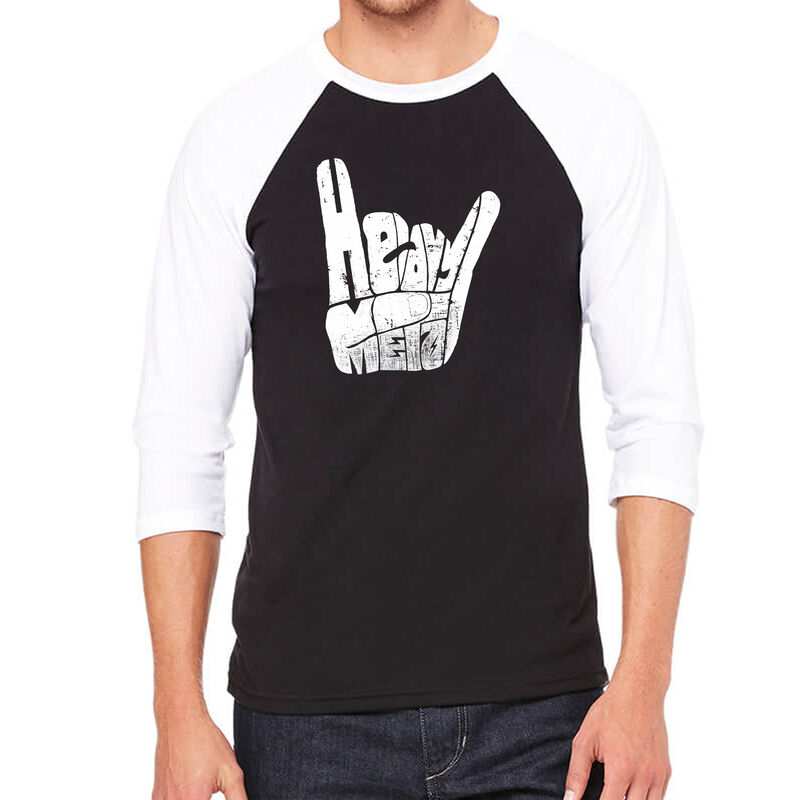 Camiseta Ragl&aacute;n de B&eacute;isbol Word Art Para Hombre... image number null