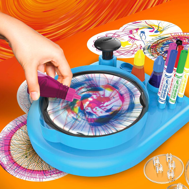 Art Station Crayola Spin & Spiral Para Ni&ntilde;os De... image number null
