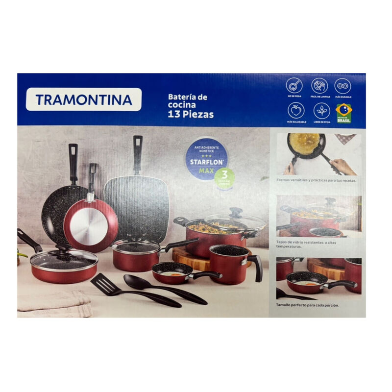 Bater&iacute;a de Cocina Tramontina 27899/483 13 Pzas ... image number null