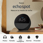 Bocina Inteligente Despertador Amazon Echo Spot Negro.