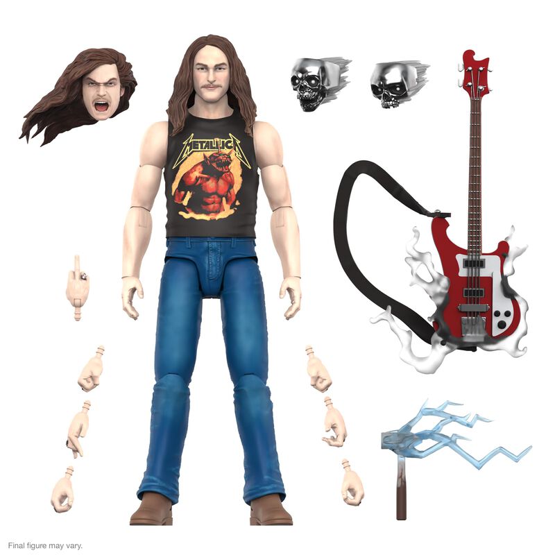 Figura De Acci&oacute;n Super7 Ultimates! Cliff Burton... image number null