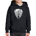 Sudadera Con Capucha Word Art Para Ni&ntilde;a - P&uacute;a de Guitarra - Negro