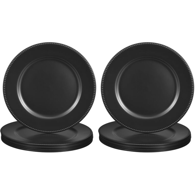 Platos Base Negros UXCELL - Paquete de 10 (Pl&aacute;s... image number null
