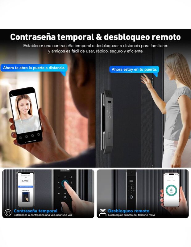 Cerradura Smart Con Reconocimiento Facial image number null