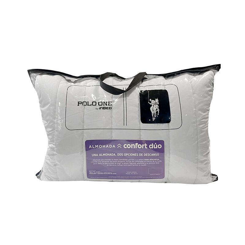 Almohada confort duo blanco Polo One std OVALTE... image number null