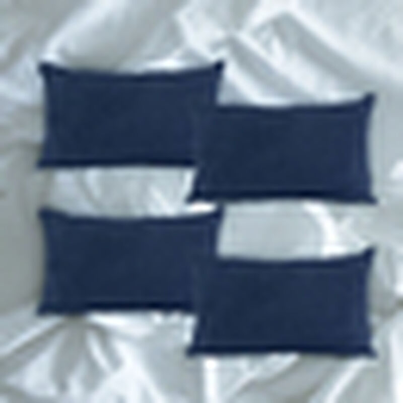 Set de 4 Cojines Dicasa DeltaOne Azul Marino image number null