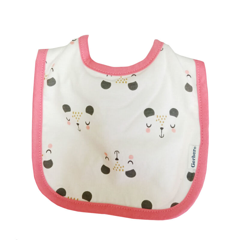 Babero De Tela Para Bebé Gerber 2pz Niña Rosa image number null