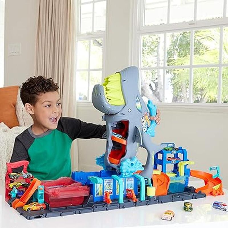 Hot Wheels City Pista de Juguete, Lavado de Aut... image number null