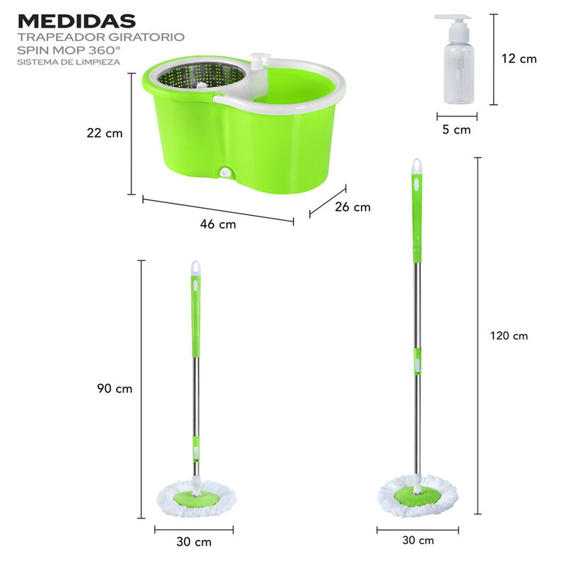 Trapeador Giratorio Spin Mop 360° Sistema De Li... image number null
