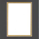 Paspart&uacute; Doble Bux1 41x51 Cm Negro Y Dorado