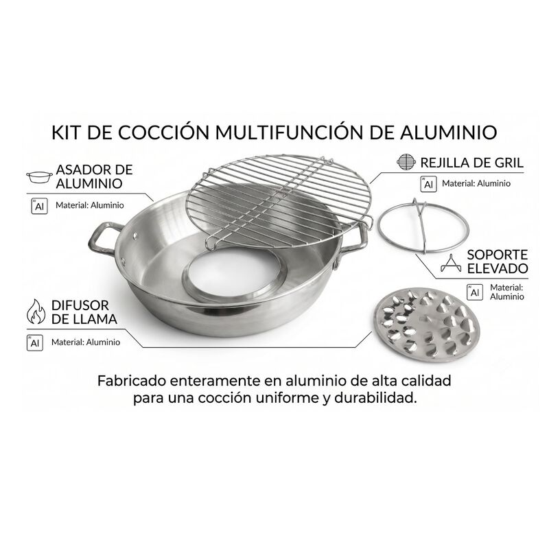 Asador Grill De Gas Acero Inoxidable 28 Cm Aqui... image number null