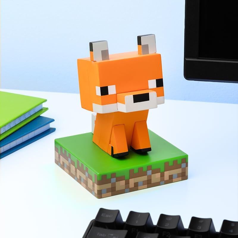 L&aacute;mpara Zorro Icons Fox Light Minecraft 11 cms image number null