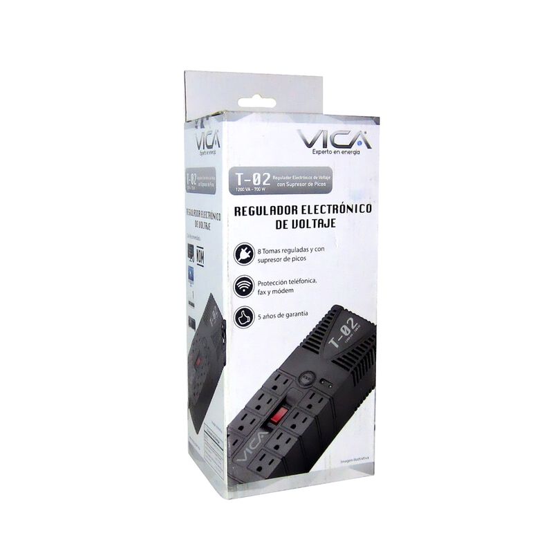 Regulador Electr&oacute;nico de Voltaje VICA T-02 Prot... image number null