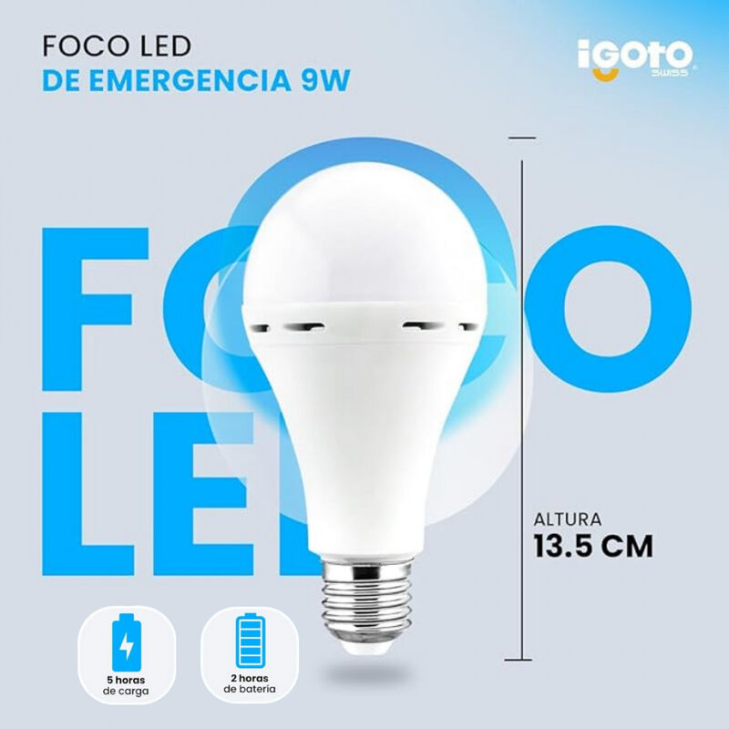 Paquete de 10 piezas Foco Led Recargable De Eme... image number null