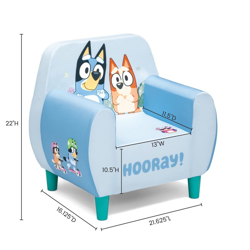 Silla De Espuma Delta Children Bluey Blue Para ... image number null
