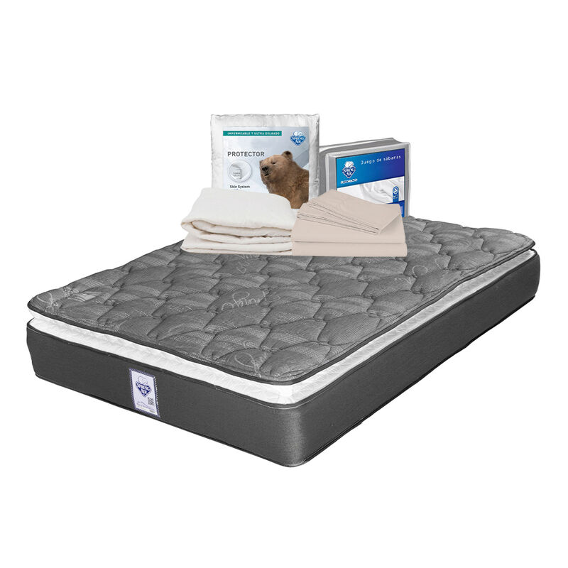 Colch&oacute;n Aries King Size+Protector Ultra+1 juego... image number null