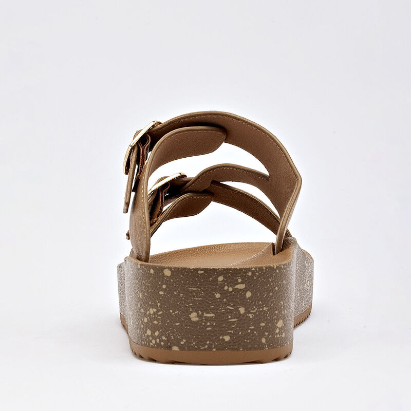 Capa De Ozono sandalia piso para mujer camel co... image number null