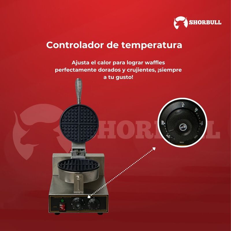 Wafflera Individual Industrial  el&eacute;ctrica Shorb... image number null