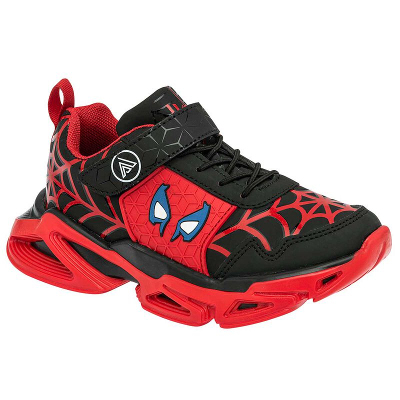 Clasben Tenis deportivo para ni&ntilde;o negro rojo, a... image number null
