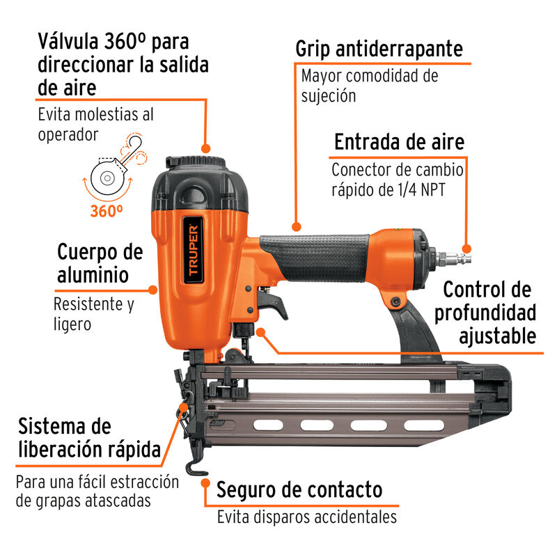 Clavadora Neumática Profesional Calibre 16 Trup... image number null