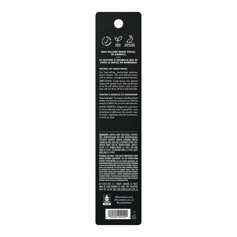L&aacute;piz Para Cejas E.l.f. Instant Lift De Doble C... image number null