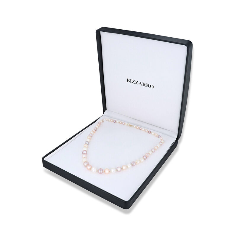 Collar De Oro Amarillo 14k Con Perlas Multicolo... image number null