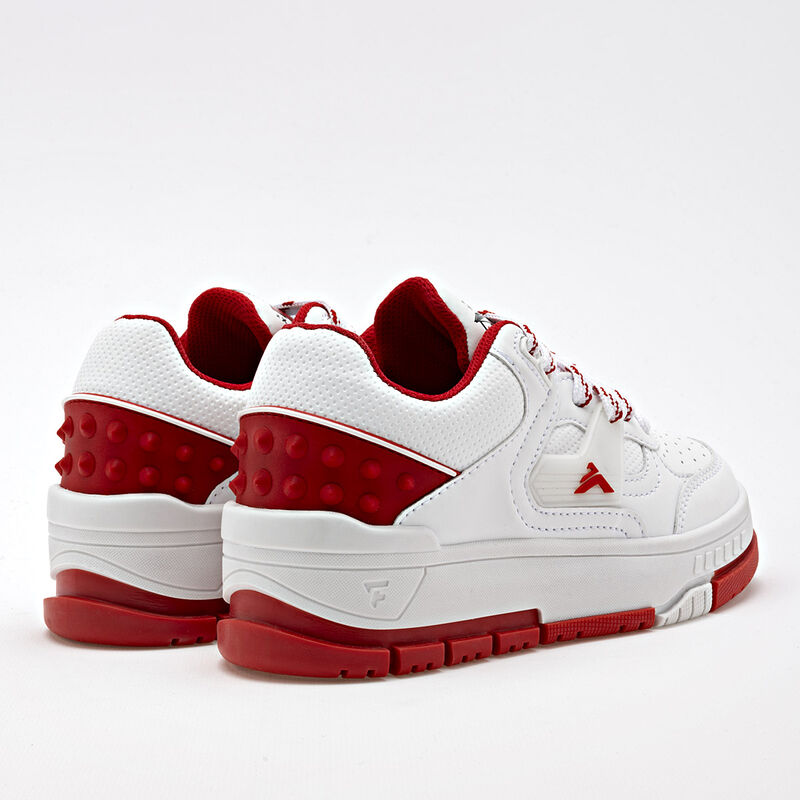 Clasben Tenis urbano para ni&ntilde;o blanco rojo image number null