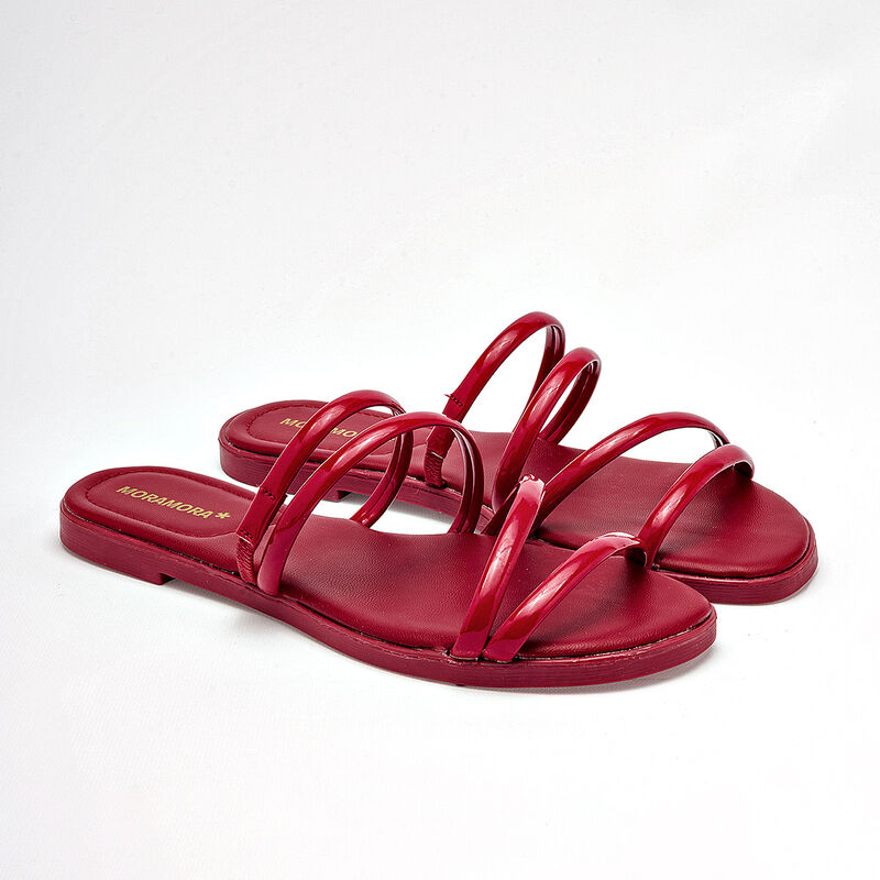 Moramora sandalia piso para mujer rojo cod 1407... image number null
