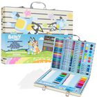 Kit De Dibujo Con L&aacute;pices De Colores Azules De Art Supplies Con Funda Para Ni&ntilde;os